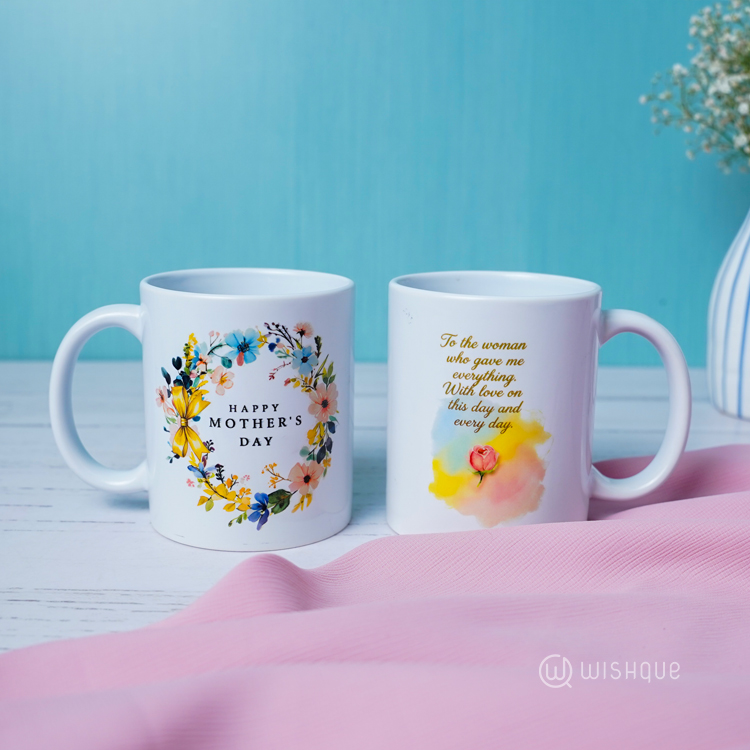 Floral Grace Mother's Day Printed Mug