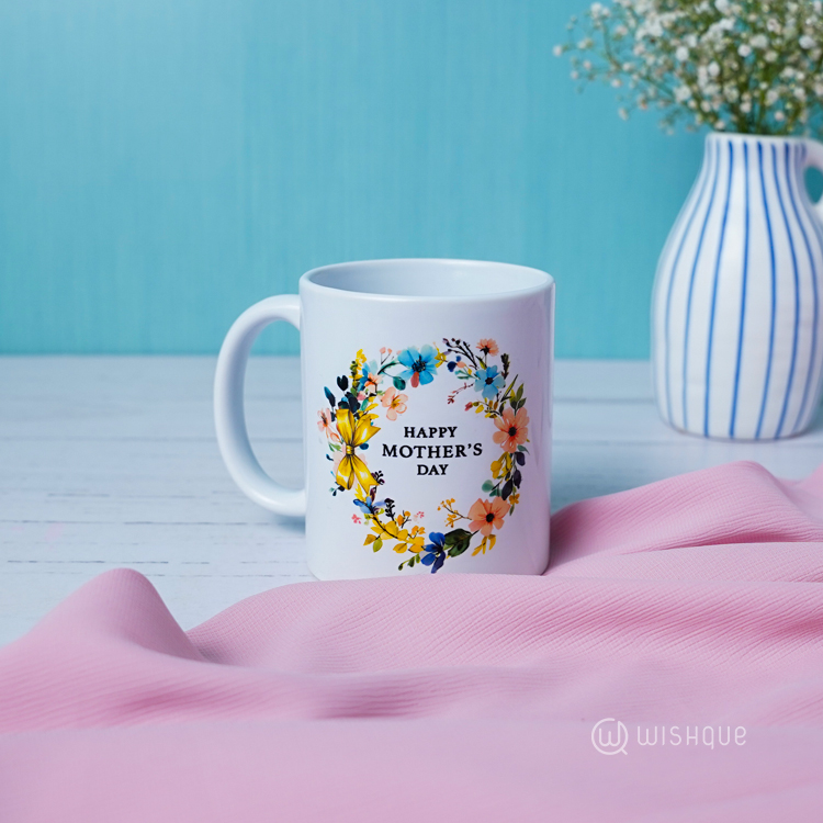 Floral Grace Mother's Day Greeting Card & Printed Mug