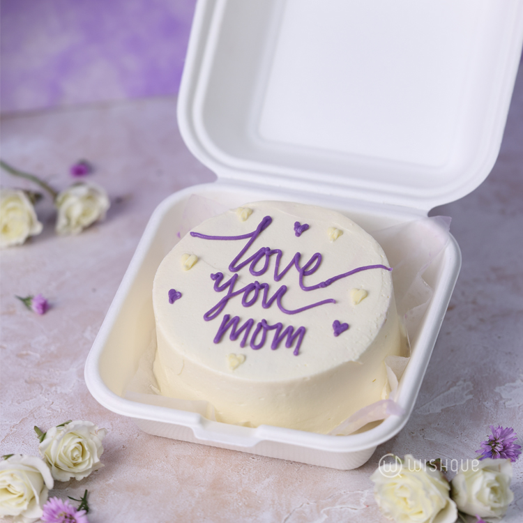 Love You Mom Bento Ribbon Cake