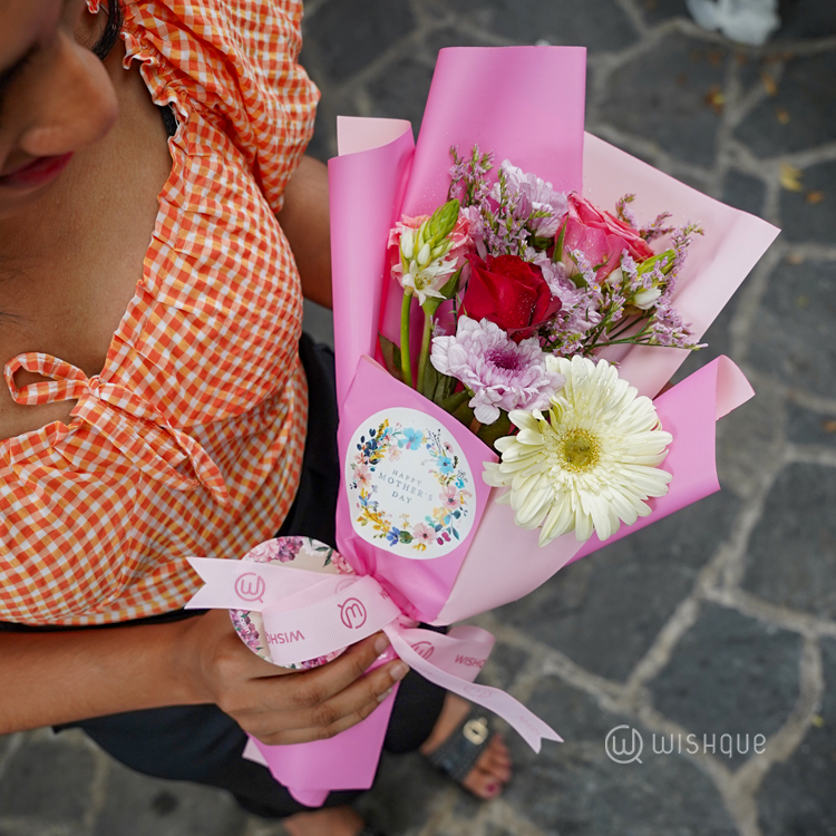 Pink Whisper Mother's Day Flower Bouquet