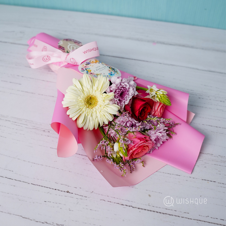 Pink Whisper Mother's Day Flower Bouquet