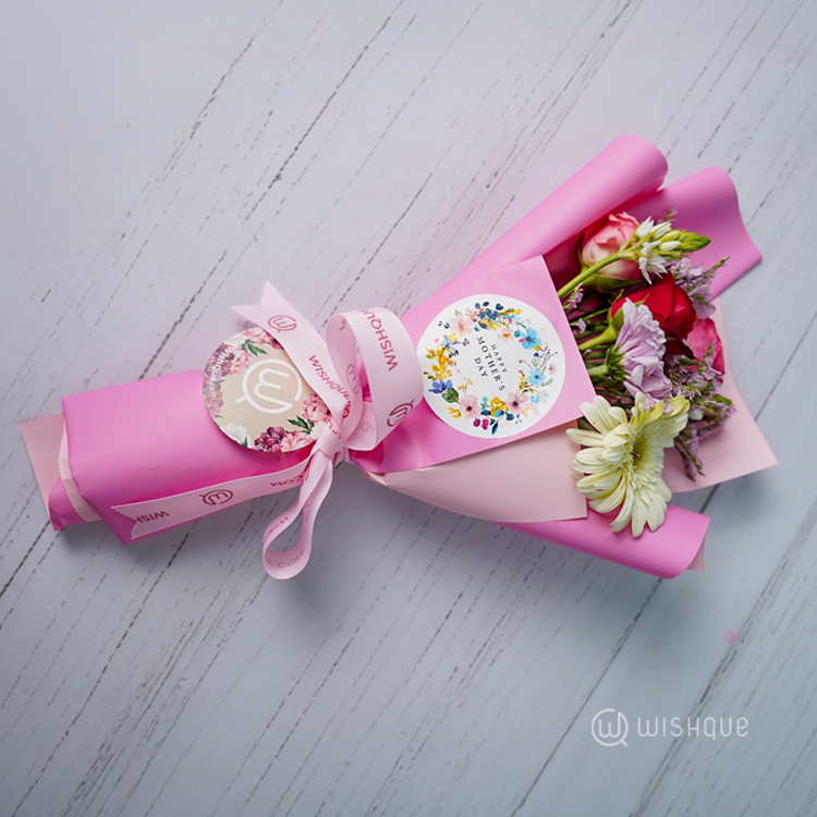 Pink Whisper Mother's Day Flower Bouquet