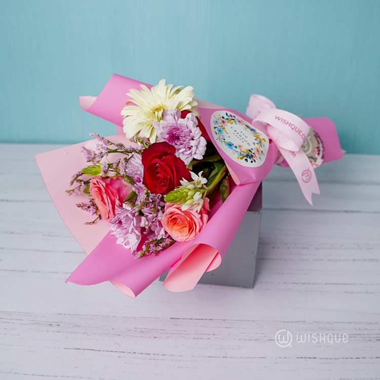 Pink Whisper Mother's Day Flower Bouquet