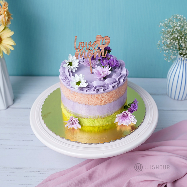 Lavender Grace Ribbon Cake for Mom