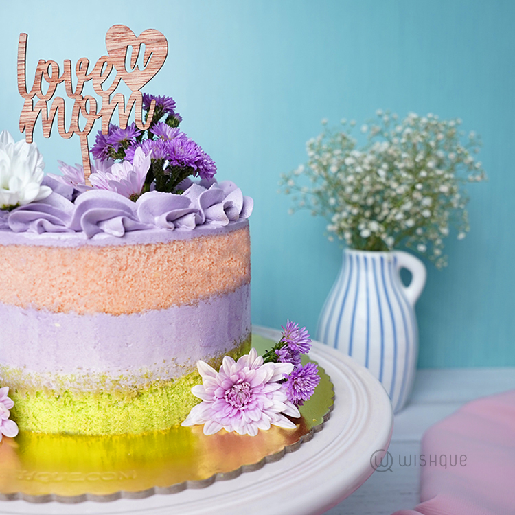 Lavender Grace Ribbon Cake for Mom