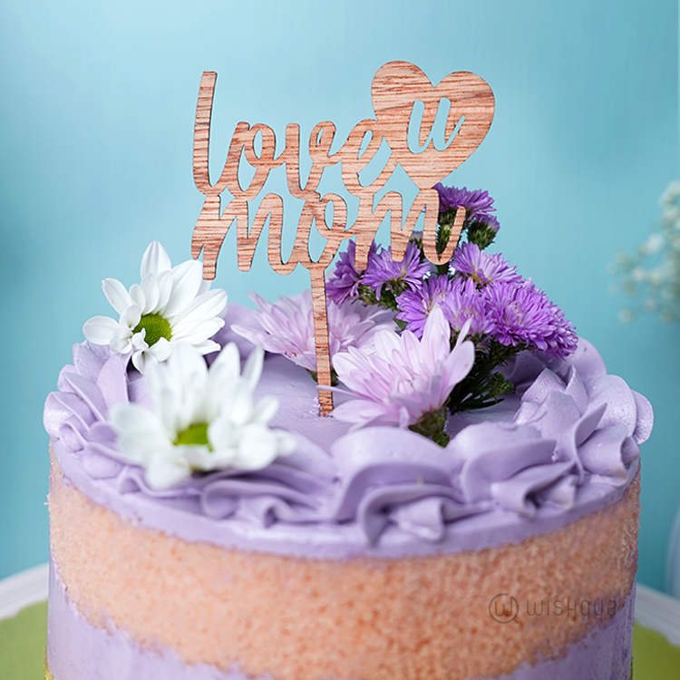 Lavender Grace Ribbon Cake for Mom