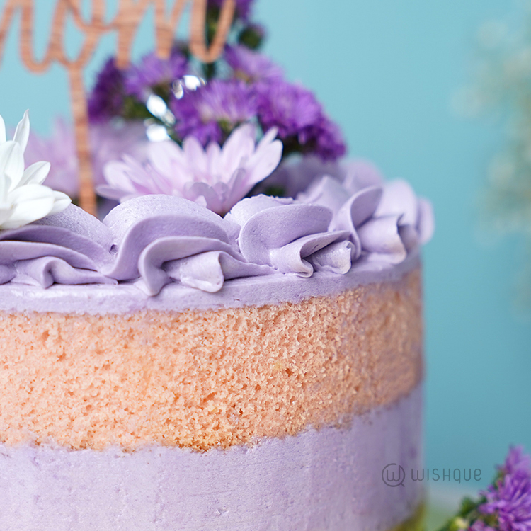 Lavender Grace Ribbon Cake for Mom