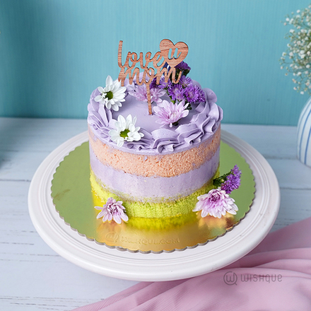 Lavender Grace Ribbon Cake for Mom