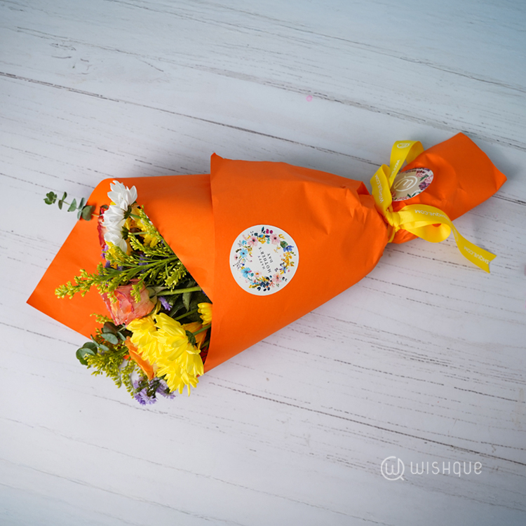 Sunburst Mix Colour Mother's Day Flower Arrangement