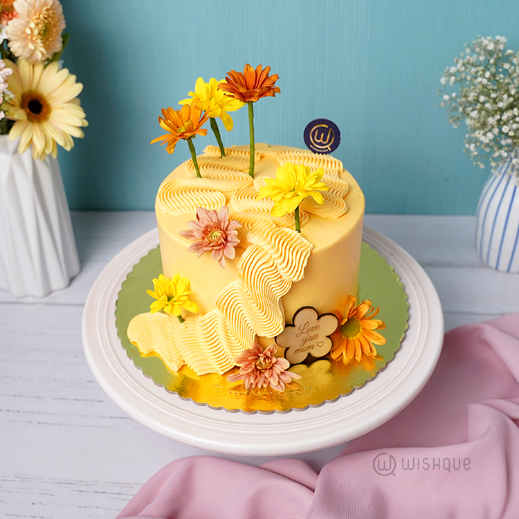 Yellow Petal Cascade Mom Gift Set