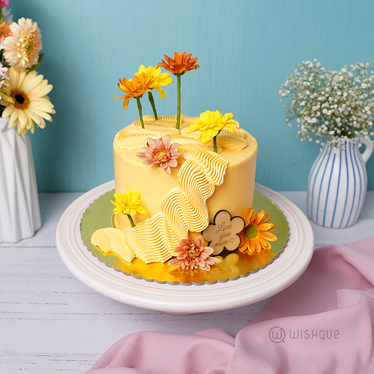 Yellow Petal Cascade Mom Gift Set