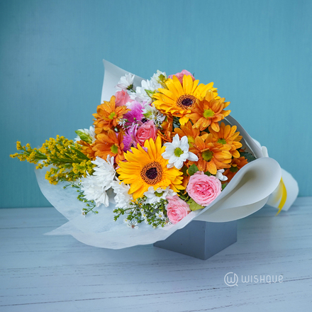 Vivid Bloom Mix Floral Bouquet
