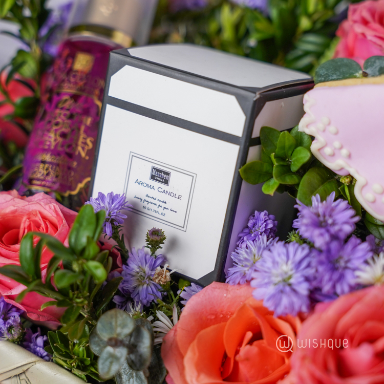 Sweet Floral Love Basket Arrangement