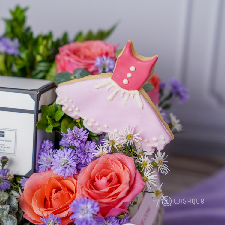Sweet Floral Love Basket Arrangement