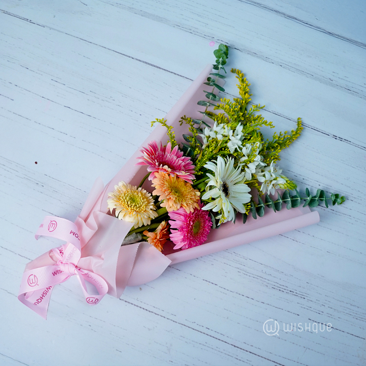 Pastel Charm Fresh Flower Bouquet
