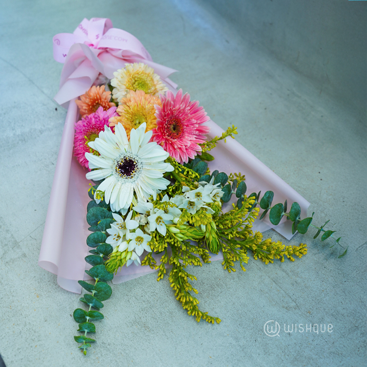 Pastel Charm Fresh Flower Bouquet