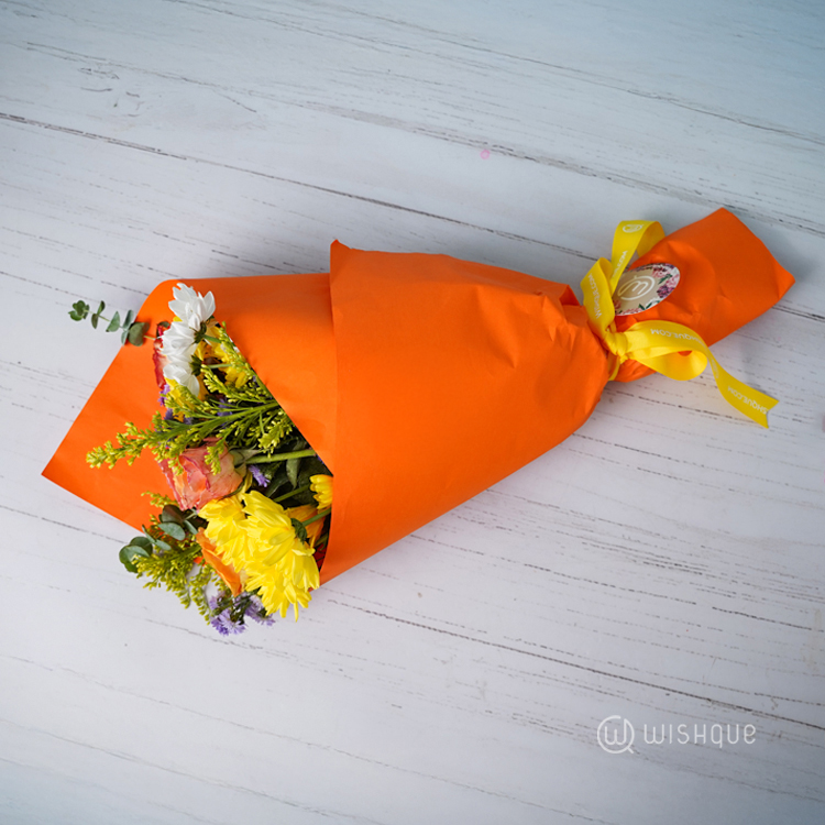 Sunburst Mix Colour Flower Arrangement