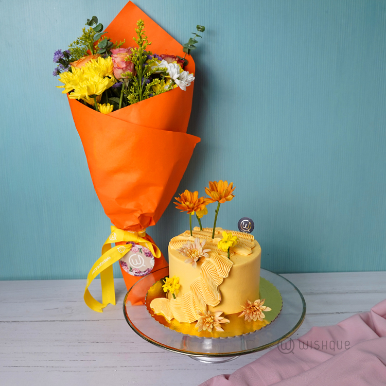 Yellow Petal Cascade Gift Set