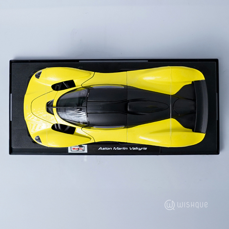 Maisto Aston Martin Valkyrie Yellow Green Model