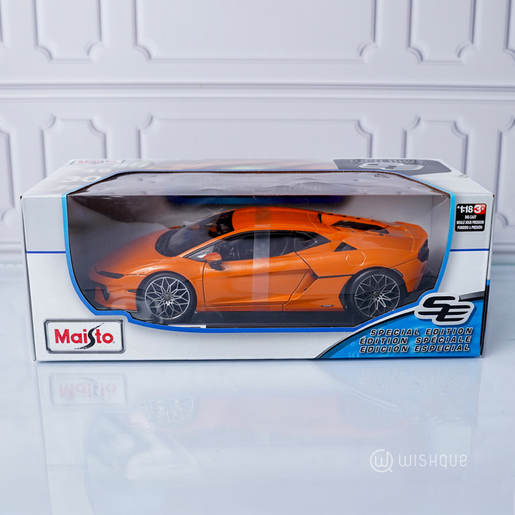 Maisto Lamborghini Temerario Orange Metallic Diecast Special Edition