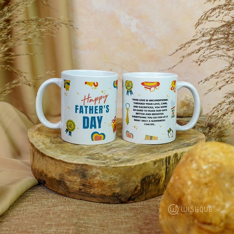 Happy Father's Day Celebration Greeting Card & Printed Mug