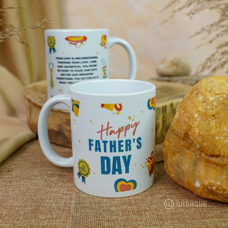 Happy Father's Day Celebration Greeting Card & Printed Mug