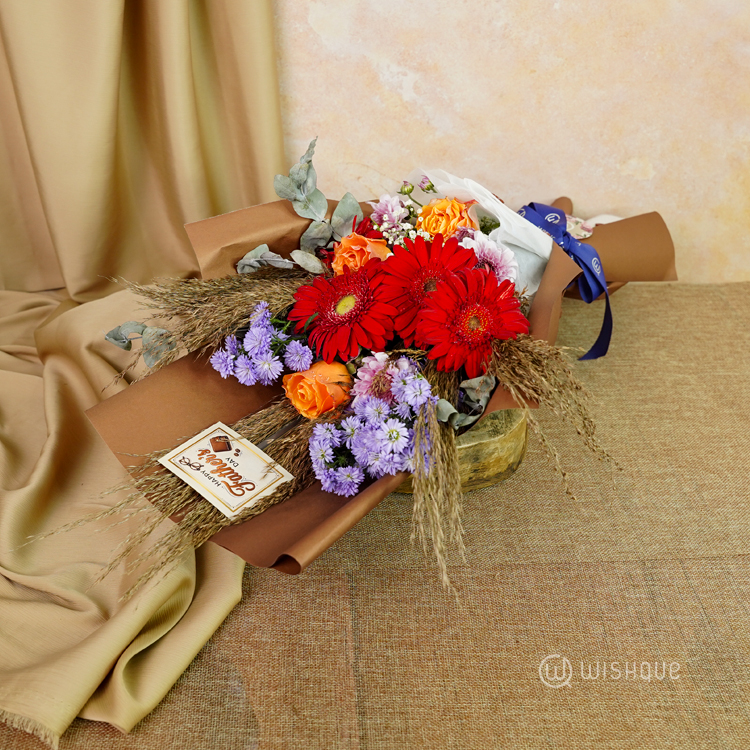 The Warm Classic Father's Day Floral Bouquet