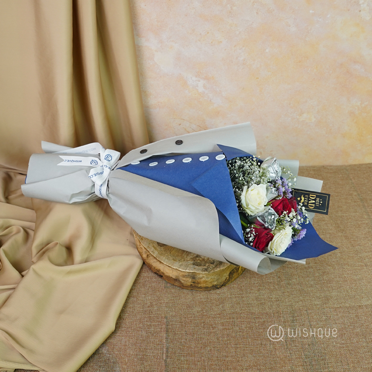 The Dapper Gentleman Best Dad Floral Bouquet