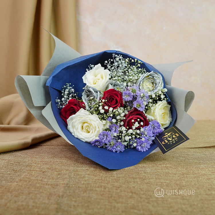 The Dapper Gentleman Best Dad Floral Bouquet