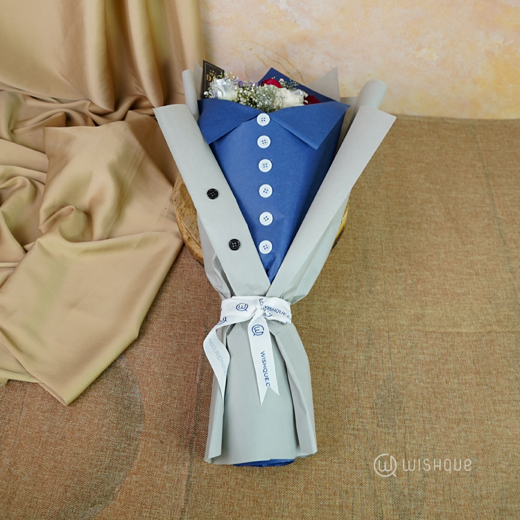 The Dapper Gentleman Best Dad Floral Bouquet