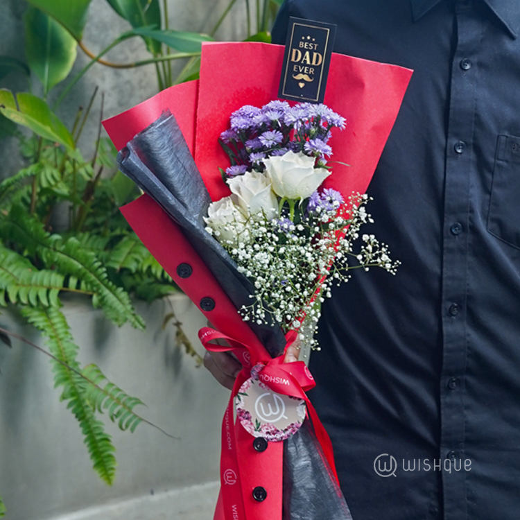 The Party King Best Dad Ever Floral Bouquet