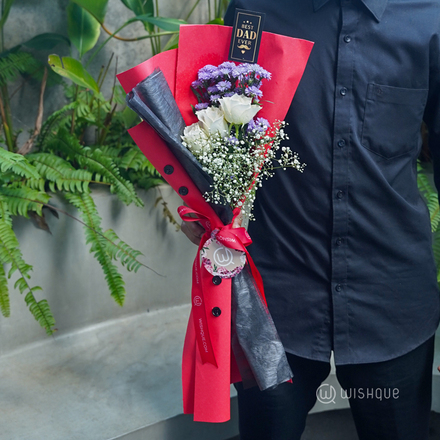 The Party King Best Dad Ever Floral Bouquet