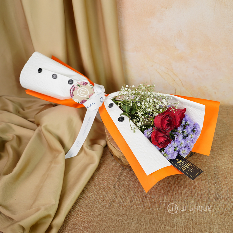 The Vibrant Charmer Best Dad Floral Bouquet