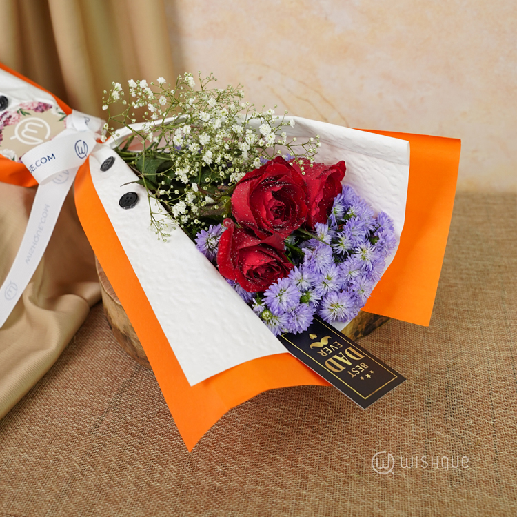 The Vibrant Charmer Best Dad Floral Bouquet