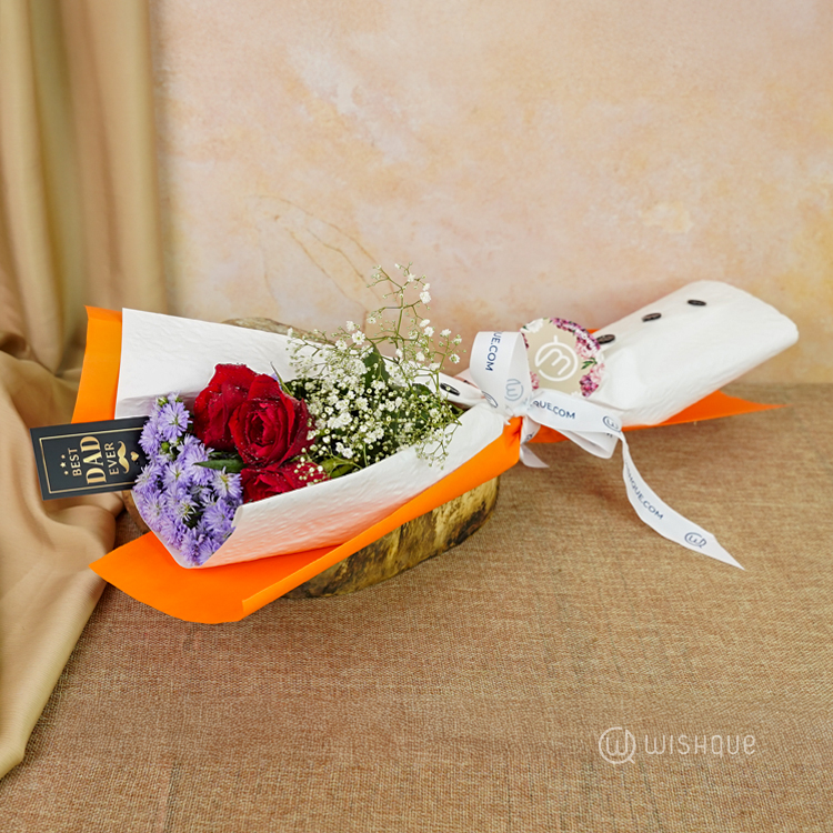 The Vibrant Charmer Best Dad Floral Bouquet