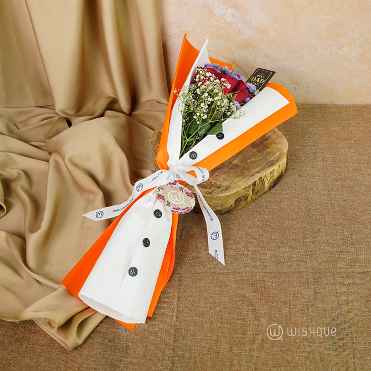 The Vibrant Charmer Best Dad Floral Bouquet