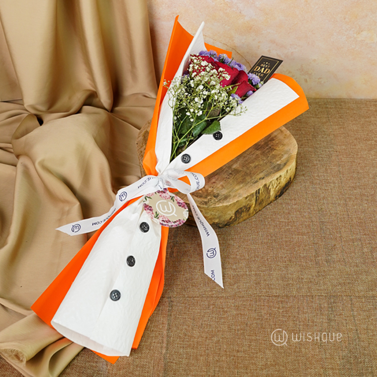 The Vibrant Charmer Best Dad Floral Bouquet