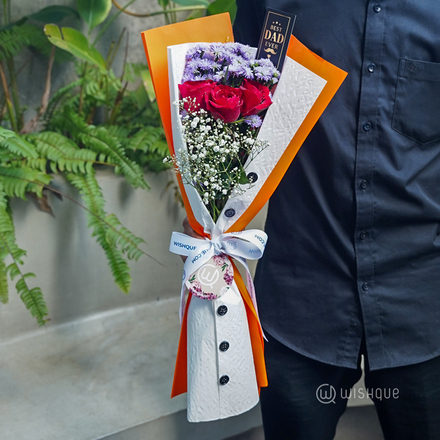 The Vibrant Charmer Best Dad Floral Bouquet