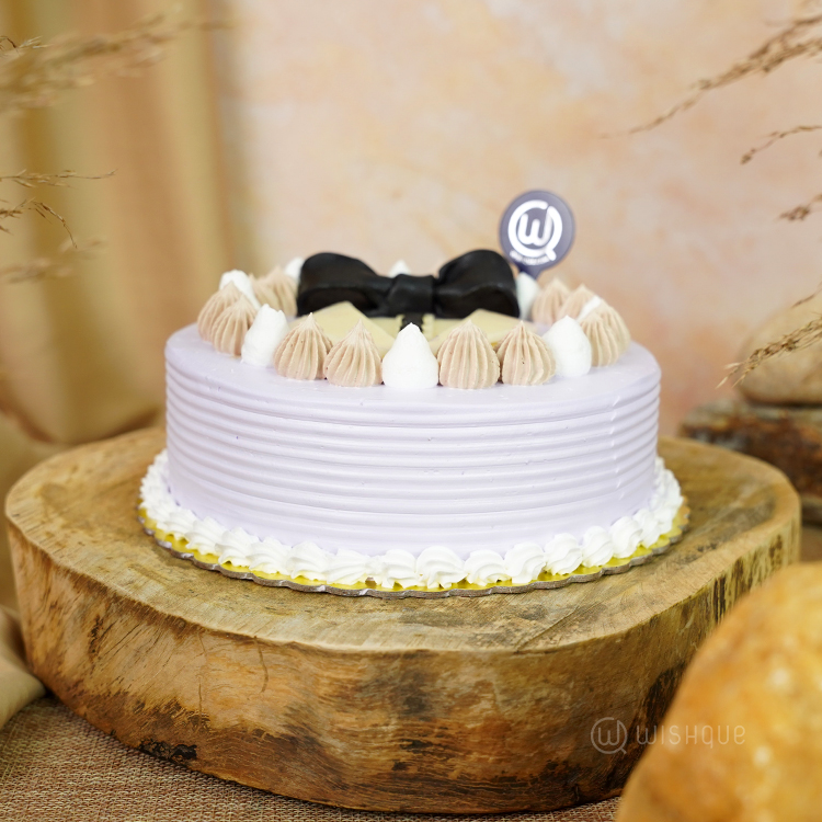 Lavender Tuxedo Triple Chocolate Mousse Cake