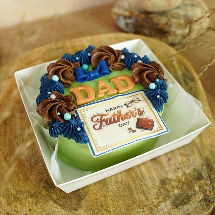 Happy Father's Day Chocolate Bento Cake