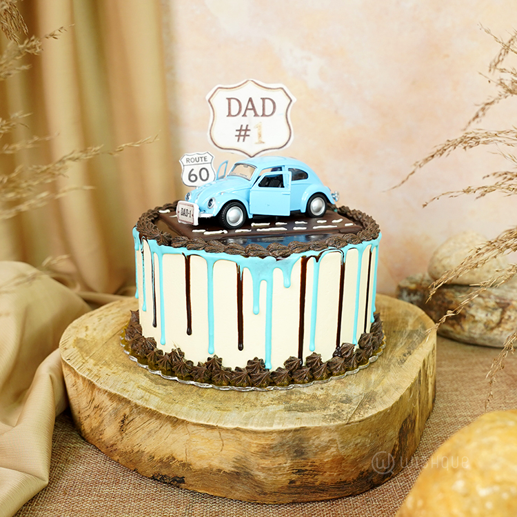 Vintage Cruiser Dad Edition Buttercream Ganache Cake