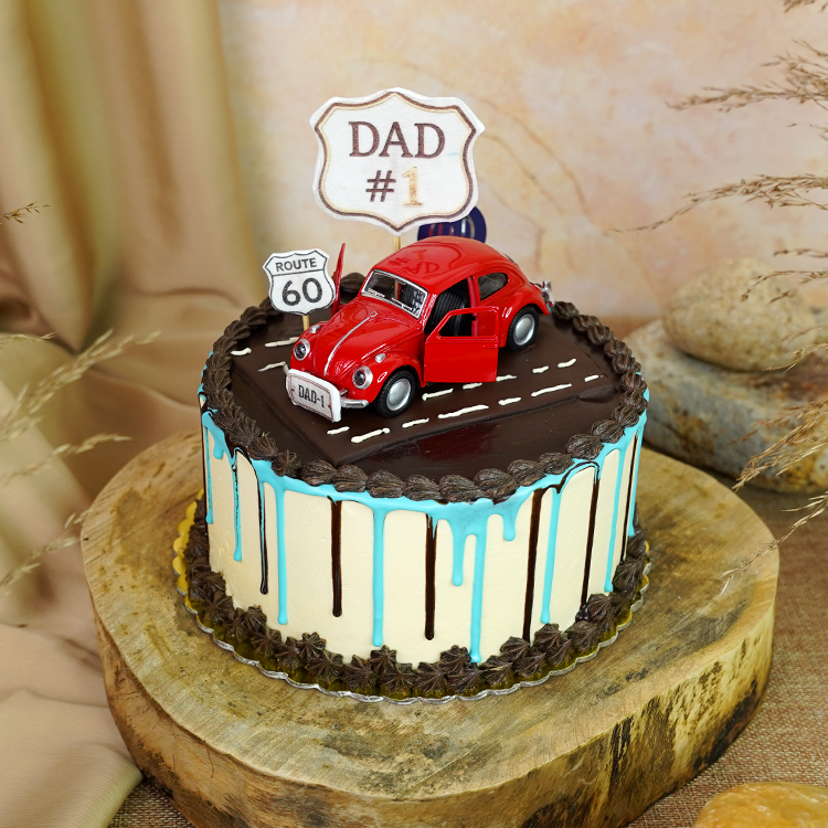 Vintage Cruiser Dad Edition Buttercream Ganache Cake