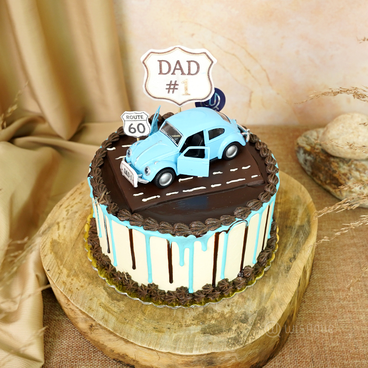 Vintage Cruiser Dad Edition Buttercream Ganache Cake