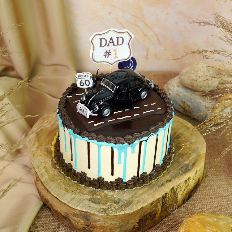 Vintage Cruiser Dad Edition Buttercream Ganache Cake