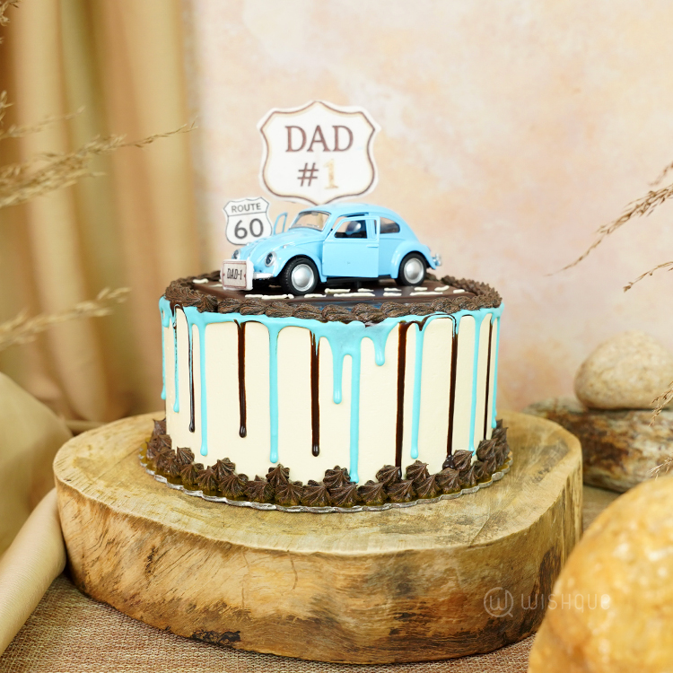Vintage Cruiser Dad Edition Buttercream Ganache Cake