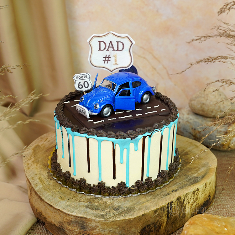Vintage Cruiser Dad Edition Buttercream Ganache Cake