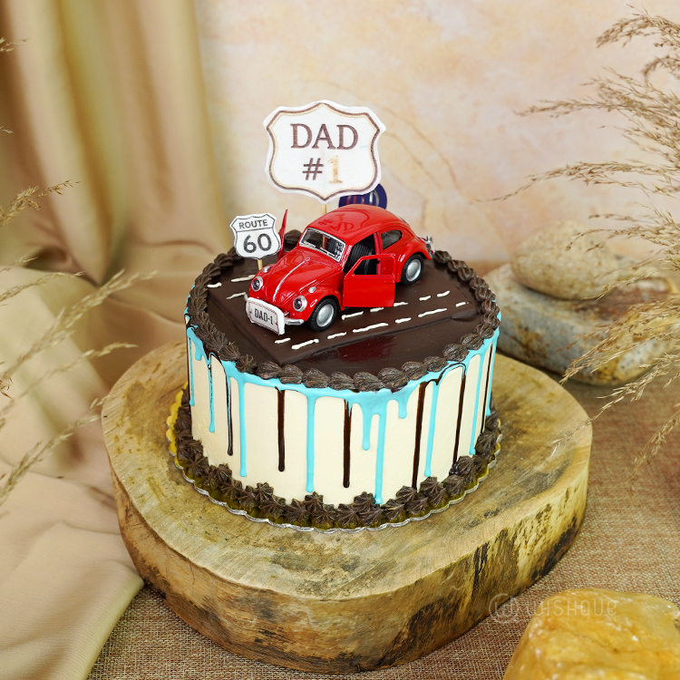 Vintage Cruiser Dad Edition Buttercream Ganache Cake