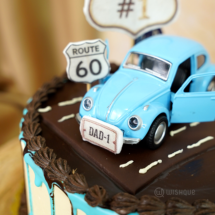 Vintage Cruiser Dad Edition Buttercream Ganache Cake