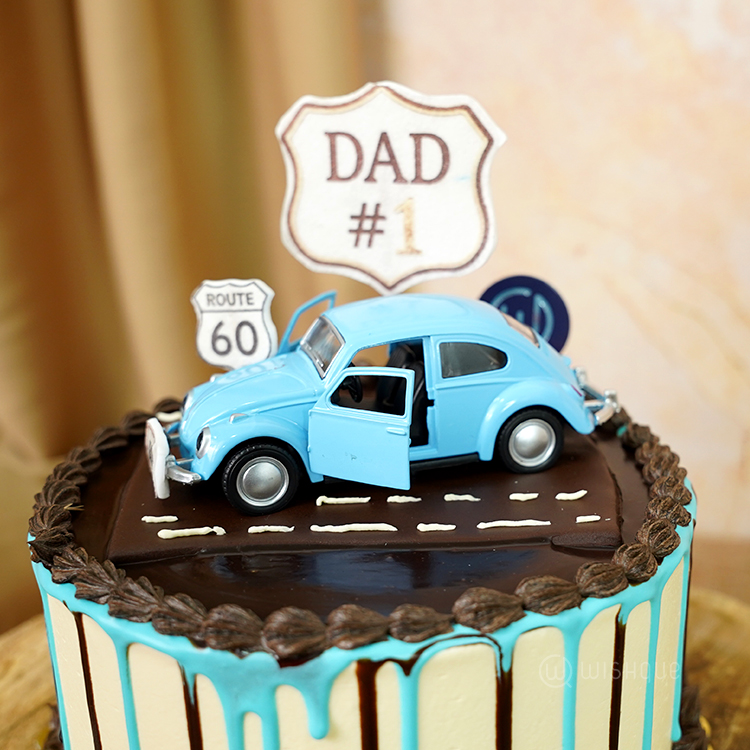 Vintage Cruiser Dad Edition Buttercream Ganache Cake