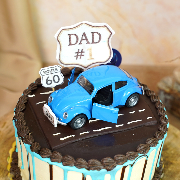 Vintage Cruiser Dad Edition Buttercream Ganache Cake
